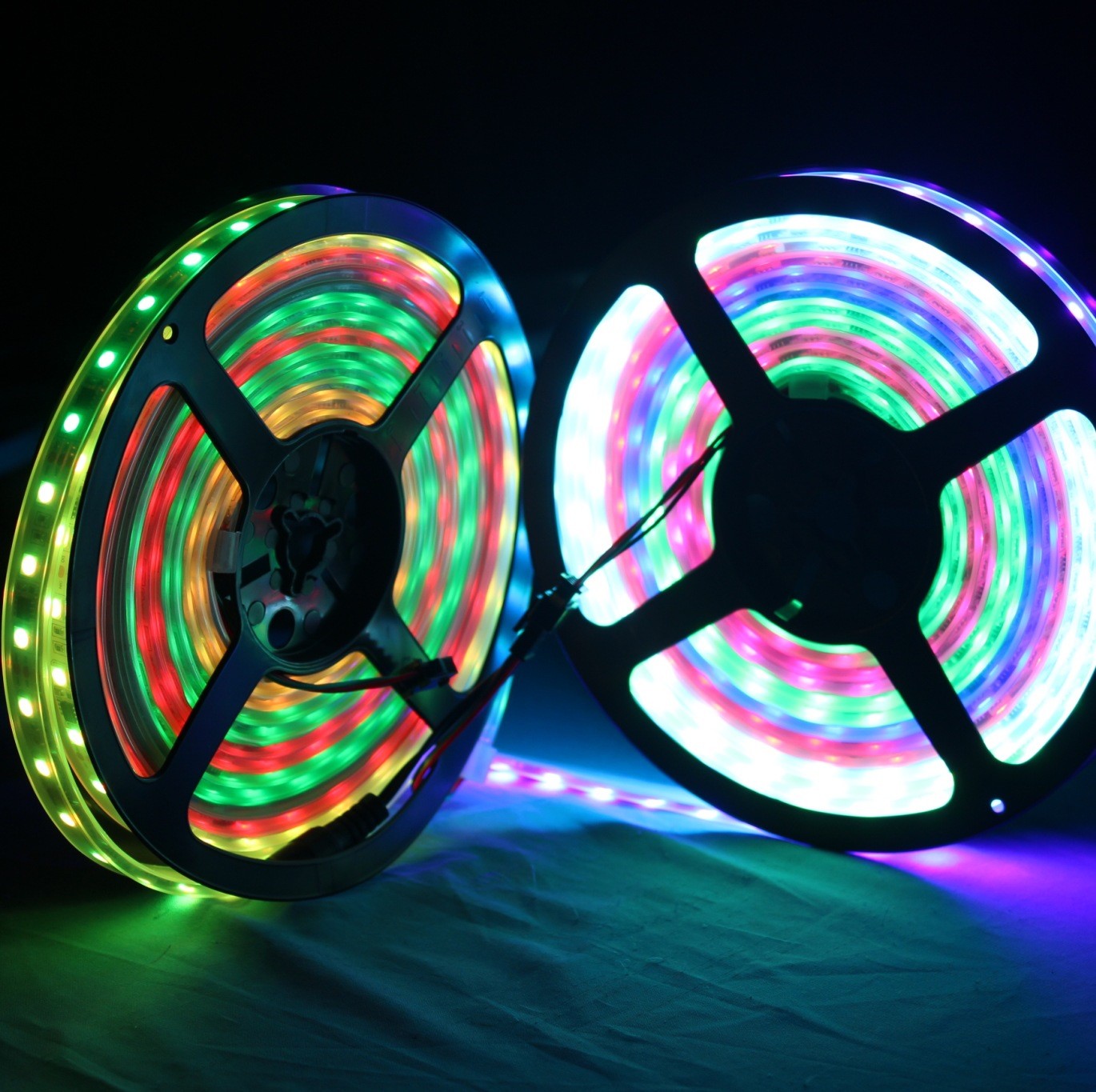 WS2812B Flexible LED Strip Light RGB 5050SMD Individual Addressable 16 ...